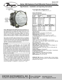 Thumbnail of document - 1950 Explosion-Proof Differential Pressure Switch
